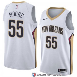 Maillot New Orleans Pelicans E'twaun Moore Association 2018 Blanc