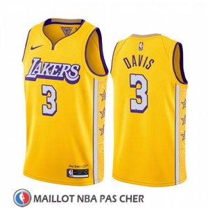 Maillot Los Angeles Lakers Anthony Davis Ville 2019-20 Jaune