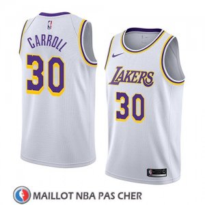 Maillot Los Angeles Lakers Jeffrey Carroll No 30 Association 2018 Blanc