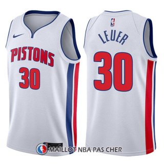 Maillot Detroit Pistons Jon Leuer Association 30 2017-18 Blanc