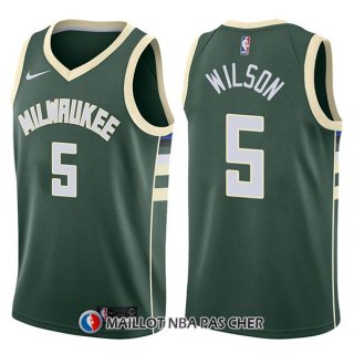 Maillot Milwaukee Bucks D.j. Wilson Swingman Icon 5 2017-18 Vert