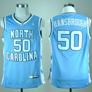 Maillot Hansbrough North Carolina Tar Heels #50 Bleu