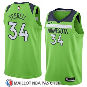 Maillot Minnesota Timberwolves Jared Terrell No 34 Statement 2018 Vert