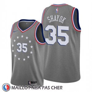 Maillot Philadelphia 76ers Marial Shayok Ville Gris