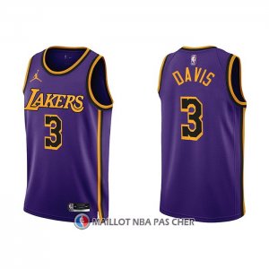 Maillot Los Angeles Lakers Anthony Davis NO 3 Statement 2022-23 Volet
