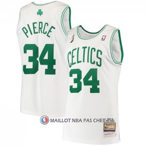 Maillot Boston Celtics Paul Pierce NO 34 Mitchell & Ness 2007-08 Blanc