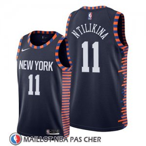 Maillot New York Knicks Frank Ntilikina Ville 2019 Bleu