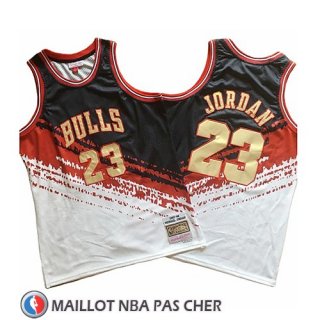 Maillot Chicago Bulls Michael Jordan Mitchell & Ness Noir Rouge