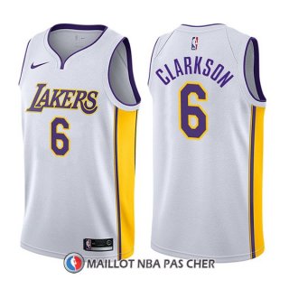 Maillot Los Angeles Lakers Jordan Clarkson Association 6 2017-18 Blanc
