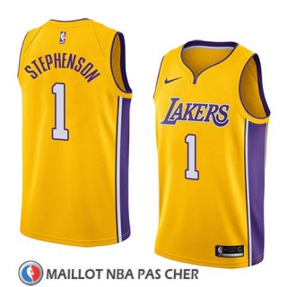 Maillot Los Angeles Lakers Lance Stephenson Icon 2018 Jaune
