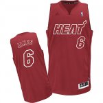 Maillot James Miami Heat #6 Rouge