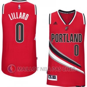 Maillot NBA Rivoluzione 30 Lillard Portland Trail Blazers Rouge