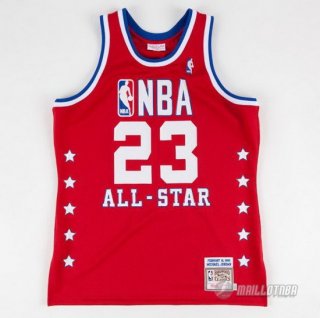 Maillot de Jordan Toutes les etoiles All Star NBA 1989 Rouge
