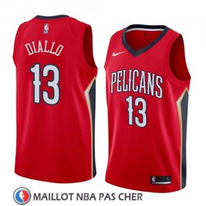 Maillot New Orleans Pelicans Cheick Diallo No 13 Statement 2018 Rouge