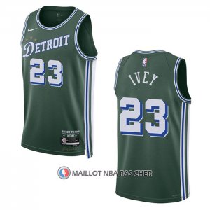 Maillot Detroit Pistons Jaden Ivey NO 23 Ville 2022-23 Vert