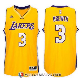 Maillot Los Angeles Lakers Corey Brewer Home 3 2017-18 Or