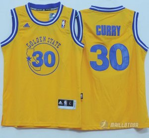 Maillot Enfant Curry Golden State Warriors Orangee