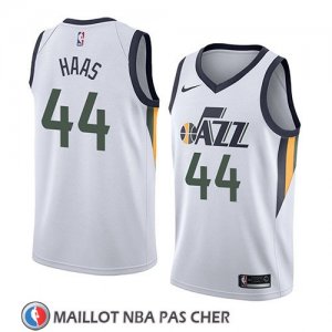 Maillot Utah Jazz Isaac Haas No 44 Association 2018 Blanc