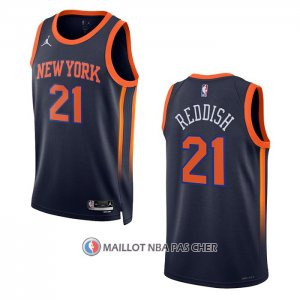 Maillot New York Knicks Cam Reddish NO 21 Statement 2022-23 Noir