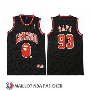 Maillot Chicago Bulls Bape Mitchell & Ness Noir