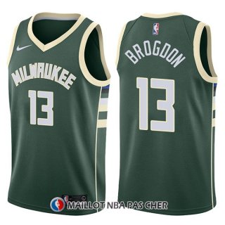 Maillot Milwaukee Bucks Malcolm Brogdon Swingman Icon 13 2017-18 Vert