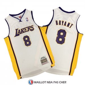 Maillot Los Angeles Lakers Kobe Bryant Hardwood Classics Blanc