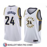 Maillot Indiana Pacers Alize Johnson Association 2018 Blanc