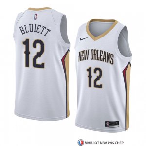 Maillot New Orleans Pelicans Trevon Bluiett Association 2018 Blanc
