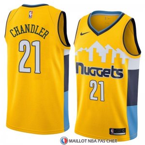 Maillot Denver Nuggets Wilson Chandler Statement 2018 Jaune