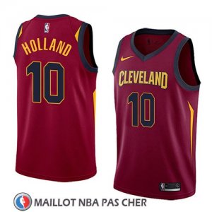 Maillot Cleveland Cavaliers John Holland No 10 Icon 2018 Rouge