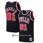 Maillot Chicago Bulls Dennis Rodman Mitchell & Ness 1997-98 Noir