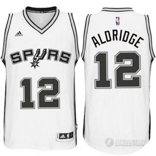 Maillot San Antonio Spurs Aldridge #12 Blanc