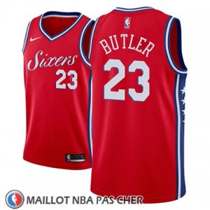 Maillot Philadelphia 76ers Jimmy Butler No 23 Statement 2018-19 Rouge