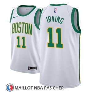 Maillot Boston Celtics Kyrie Irving No 11 Ciudad 2018-19 Blanc