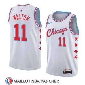 Maillot Chicago Bulls Derrick Walton Ciudad 2018 Blanc
