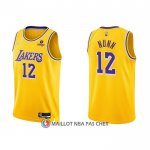 Maillot Los Angeles Lakers Kendrick Nunn NO 12 75th Anniversary 2021-22 Jaune