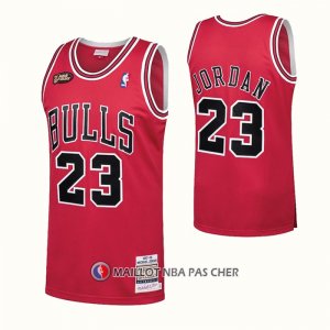 Maillot Chicago Bulls Michael Jordan NO 23 1997-98 NBA Finals Mitchell & Ness Rouge