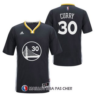 Maillot Authentique Manche Courte Golden State Warriors Curry 30 Noir