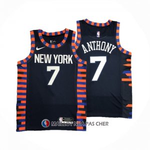 Maillot New York Knicks Carmelo Anthony NO 7 Ville Edition 2019-20 Bleu