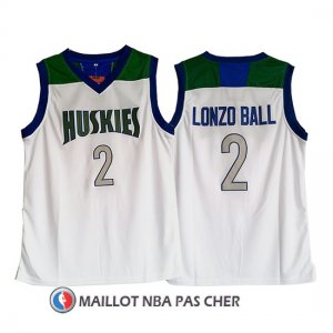 Maillot Huskies Lonzo Ball 2 Blanc