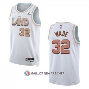 Maillot Cleveland Cavaliers Dean Wade NO 32 Ville 2022-23 Blanc