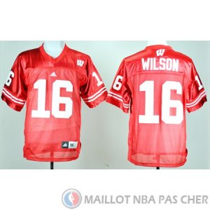 Maillot NCAA Russell Wilson Rouge