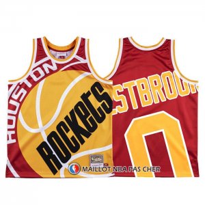 Maillot Houston Rockets Russell Westbrook Mitchell & Ness Big Face Rouge