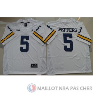 Maillot NCAA Jabrill Peppers Jordan Tipo Blanc 2016