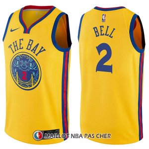 Maillot Golden State Warriors Jordan Bell Chinese Heritage Ciudad 2 2017-18 Or