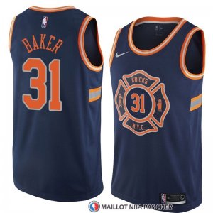 Maillot New York Knicks Ron Baker Ville 2018 Bleu