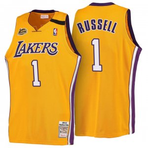 Maillot Retro 1999-00 Lakers Russell 1 Jaune