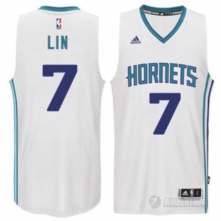 Maillot Charlotte Hornets Lin #7 Blanc