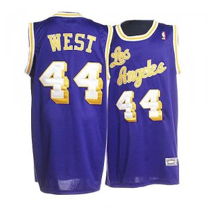 Maillot Los Angeles Lakers West #44 Pourpre
