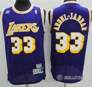 Maillot Los Angeles Lakers retro abdul-jabbar #33 Violet